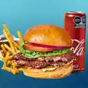 Combo Fasfú Double Burger +fries +bebida