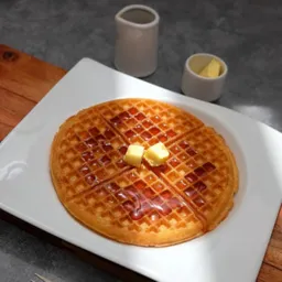 Waffle Mantequilla y Syrup