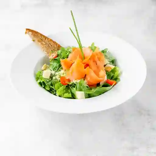 Ensalada César Con Salmón