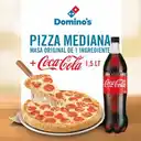 Pizza Mediana 1 Ingrediente Y Coca Cola