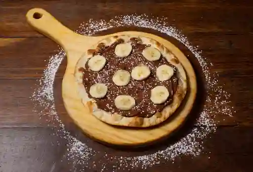 Pizza Nutella y Banano