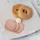 Bagel Jamón, Queso Crema Syrup