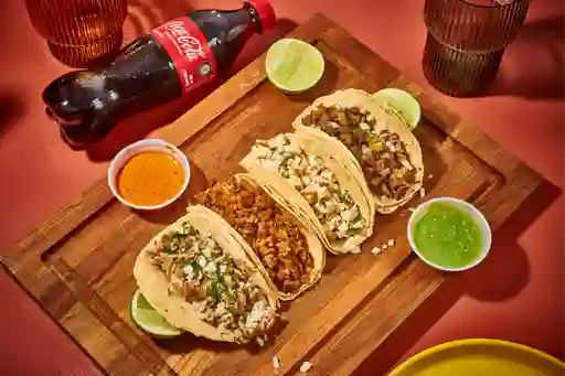 Tacos A Elección X3 + Coca Cola