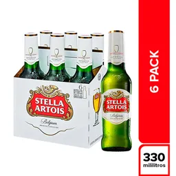 Six Pack Stella Artois En Botella 330ml