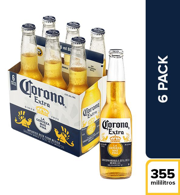 Six Pack Corona En Botella