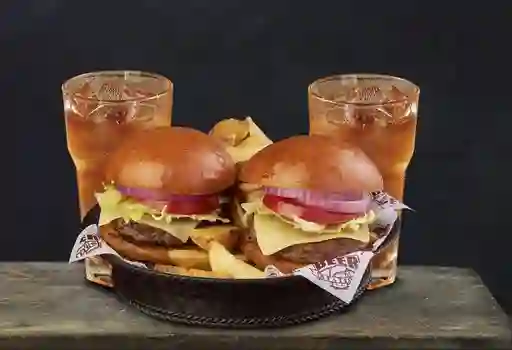 Combo X 2 Cheese Burger Bs