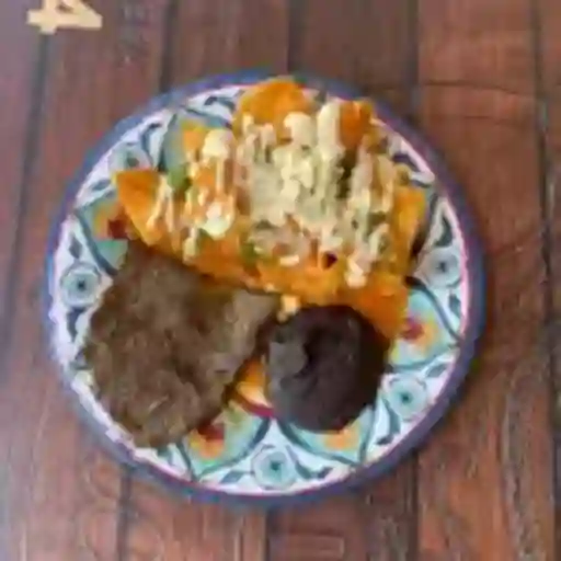 Chilaquiles Con Bisteck Asado