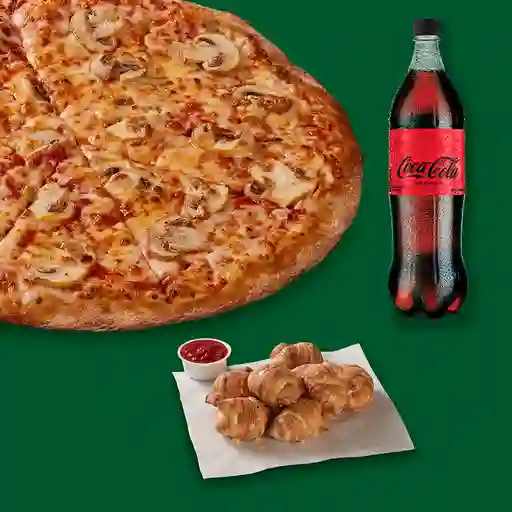 Combo Pizza Plana (atc) Champiñon 4 Que