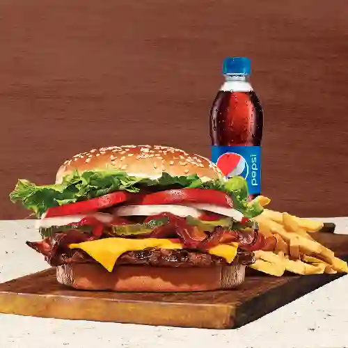 Combo Whopper Queso Tocineta