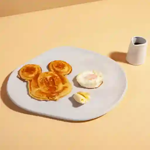 Waffle Infantil Con Huevo