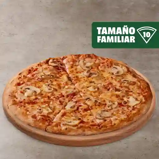 Pizza Plana Champiñón 4 Quesos Familiar