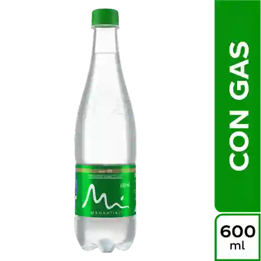 Agua Manantial Con Gas 600 Ml