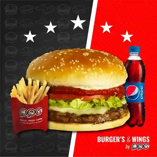 Combo Individual Hamburguesa Italiana...