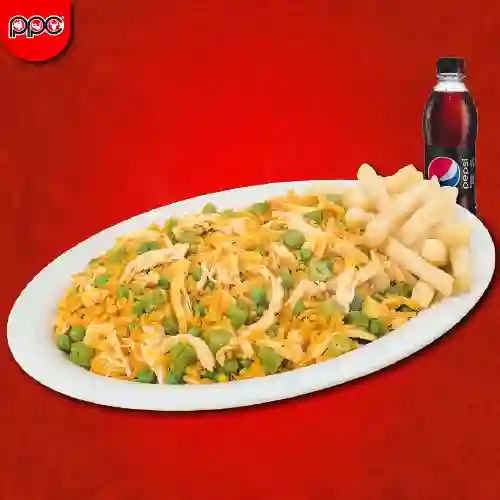 Arroz Con Pollo Mediano Bebida