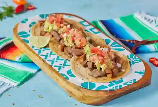 Tacos Carne Asada Y Chicharrón