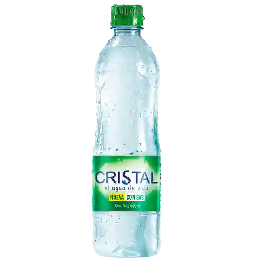 Agua Cristal Con Gas Pet 600 Ml