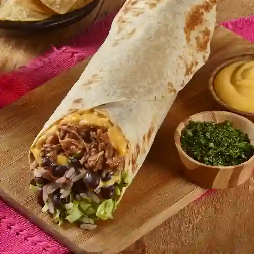 Burrito Con Cerdo Desmechado