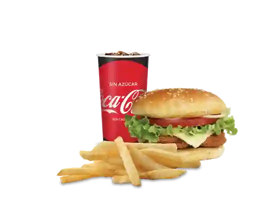 Combo Hamburguesa Apanada Tradicional