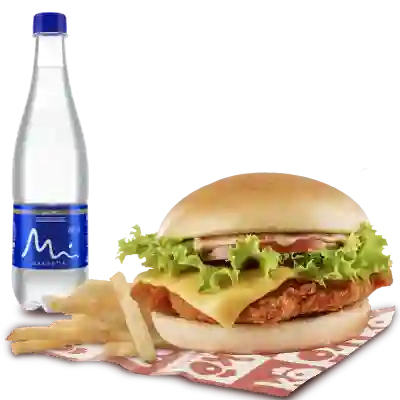 Menu Hamburguesa Apanada Y Agua