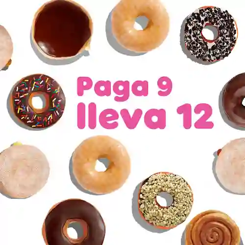 Pague 9 Lleva 12 Donuts