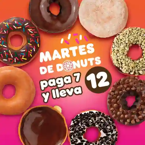 Martes De Donuts (paga 7 Y Lleva 12)