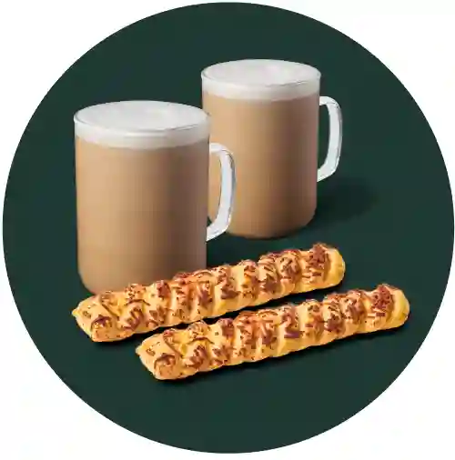 2 Lattes + 2 Palitos De Queso
