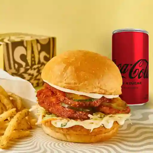 Korean Sandwich + Papas + Coca Cola Zero