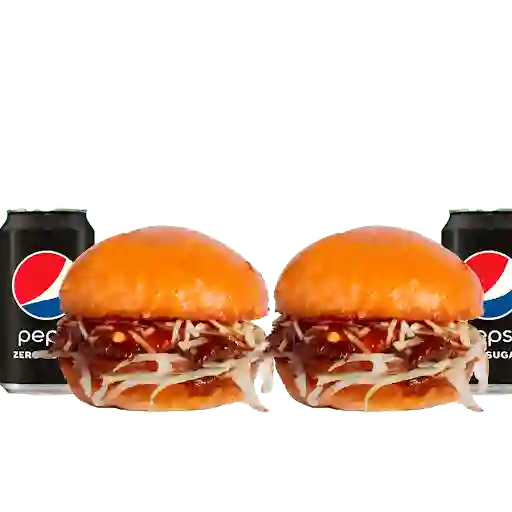 Combo Dc Burger Pequeño Para 2