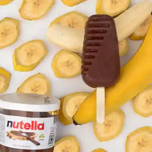 Paleta De Banano Con Nutella
