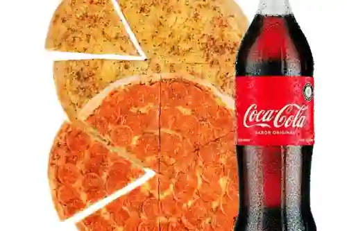 2 Pizzas M Sencillas + Coca Cola