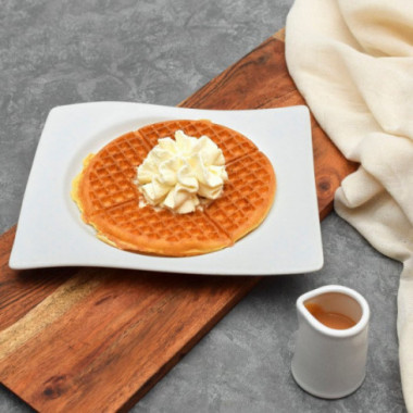 Waffle Sencillo Crema Chantilly