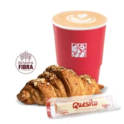 Cappuccino + Croissant Integral +quesito