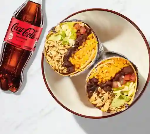 Burrito Y Coca Cola Sin Azúcar