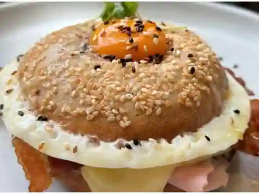Bagel Huevo, Queso Y Tocineta