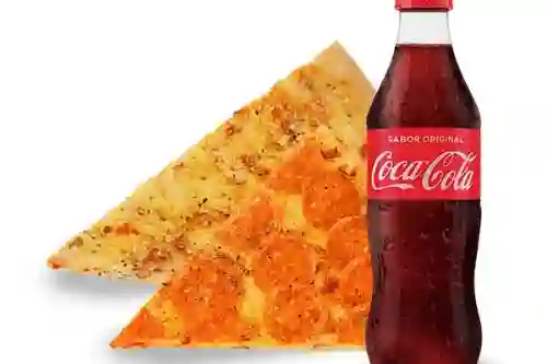 2 Slices Pizza Más Coca Cola