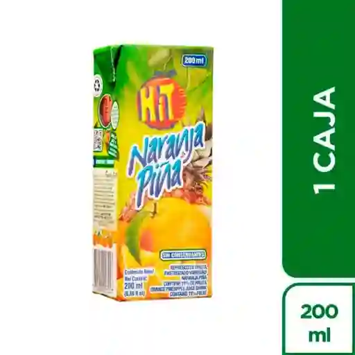 Jugo Hit De Naranja Y Piña 200 Ml.