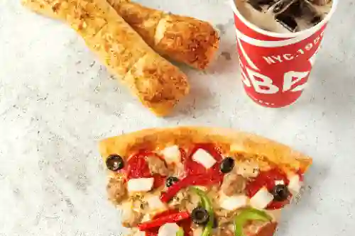 Slice Pizza Y 2 Breadsticks