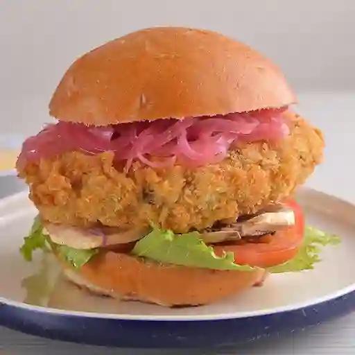 Hamburguesa Pollo Apanado