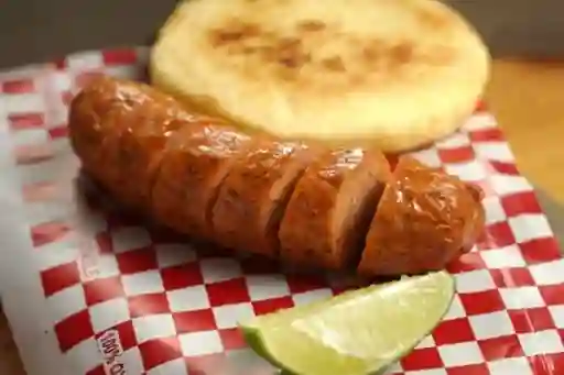 Arepa Quesuda Con Chorizo