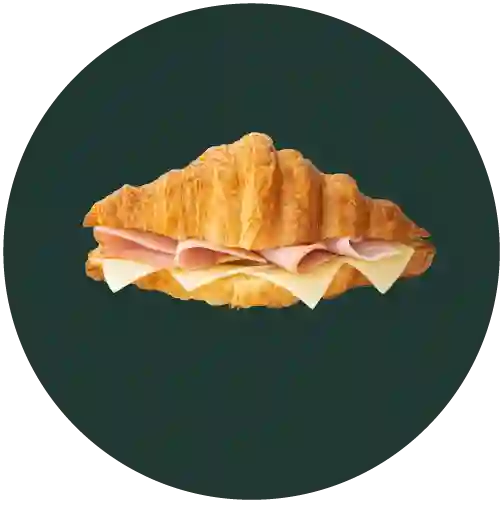 Croissant Mantequilla Jamon Y Queso