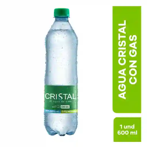 Agua Cristal Con Gas