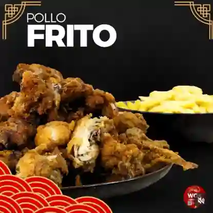 Pollo Frito 4 Presas + Francesas