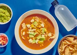 Sopa Mexicana Y Bebida