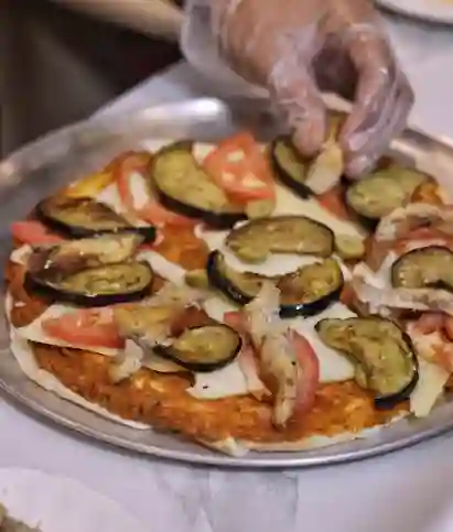 Pita De Pollo Y Berenjenas  Asadas