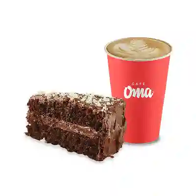 Combo Tentación; Torta Chocolate+ Cappuc