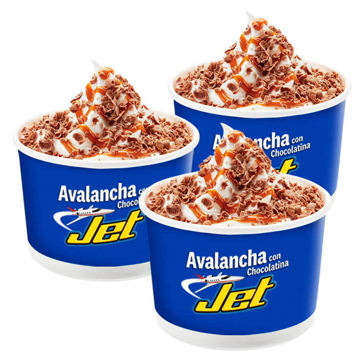 Promo 3 Avalanchas Chocolatina Jet