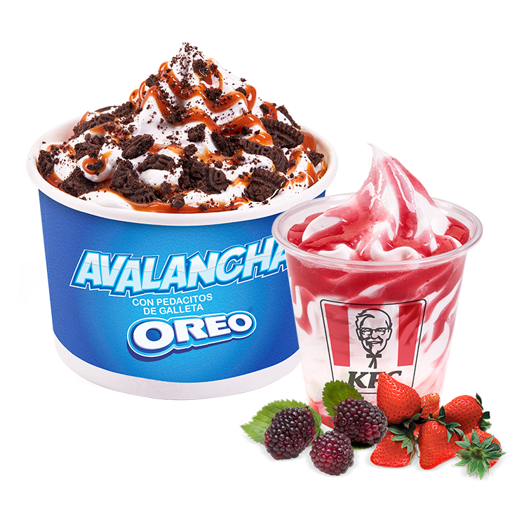 Avalancha Oreo + Sundae Frutos Rojos
