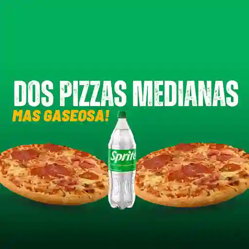 Combo 2 Pizzas Medianas Mas Gaseosa