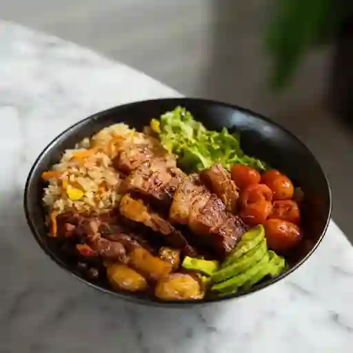 Bowl De Chicharrón Y Vegetales