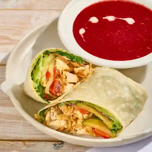 Combo Wraps Pollomediterraneo  + Sopa